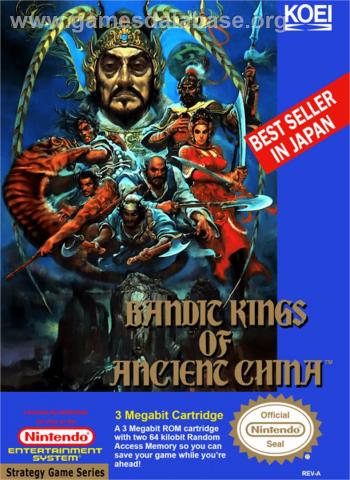 Cover Bandit Kings of Ancient China for NES